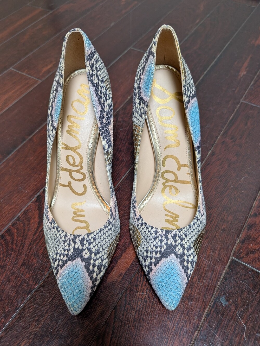 Sam Edelman Hazel Snake Pump - Blue